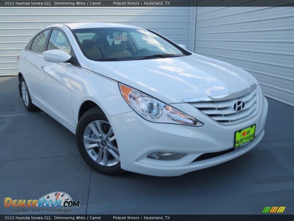 2013 Hyundai Sonata GLS Shimmering White / Camel Photo #1