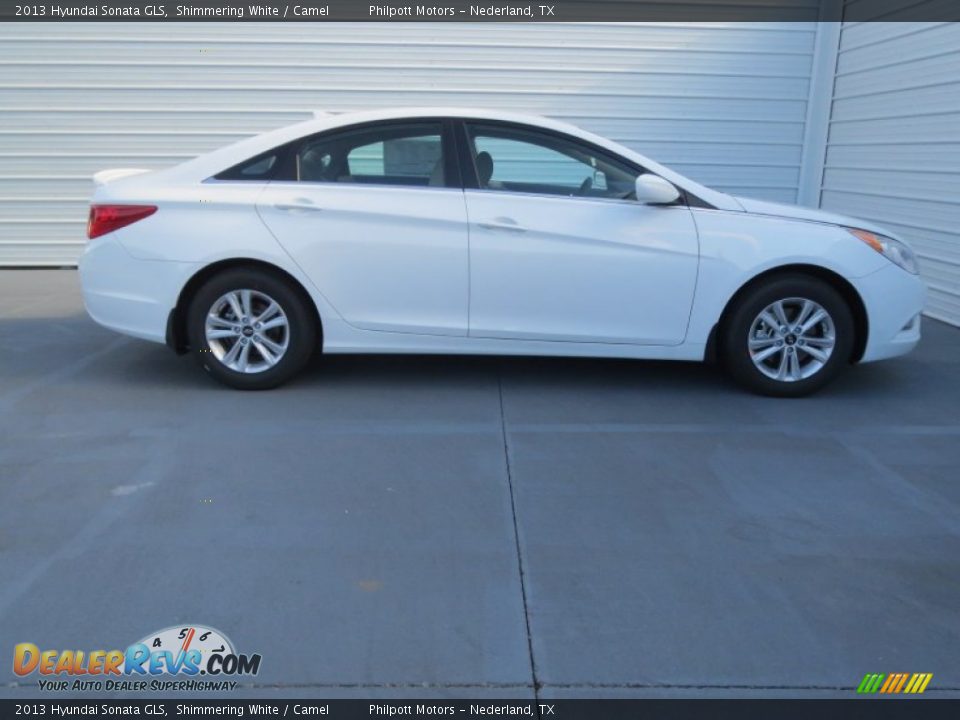 2013 Hyundai Sonata GLS Shimmering White / Camel Photo #2