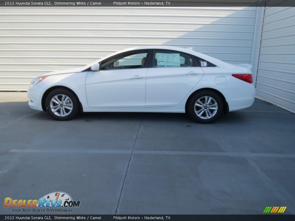 2013 Hyundai Sonata GLS Shimmering White / Camel Photo #5
