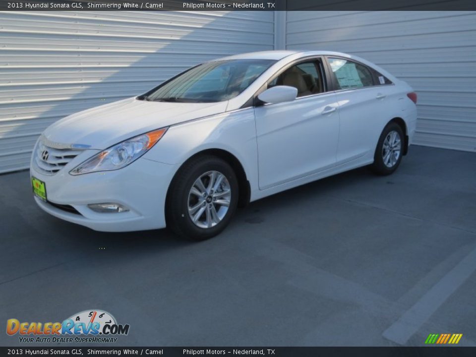 2013 Hyundai Sonata GLS Shimmering White / Camel Photo #6