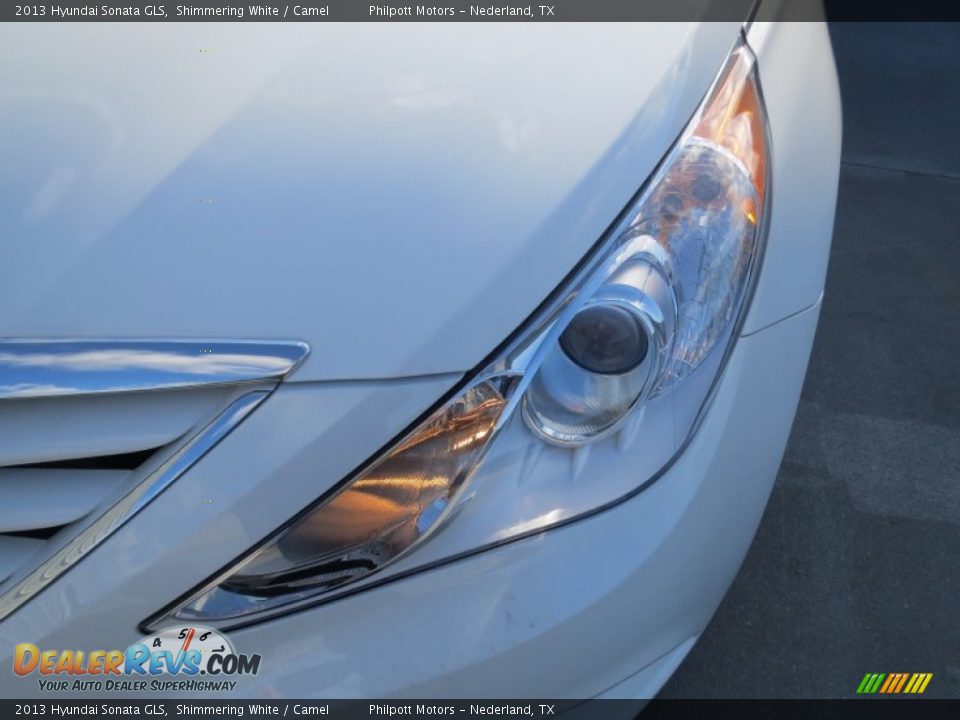 2013 Hyundai Sonata GLS Shimmering White / Camel Photo #8