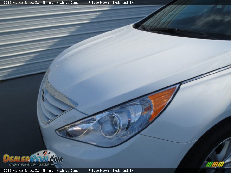 2013 Hyundai Sonata GLS Shimmering White / Camel Photo #9