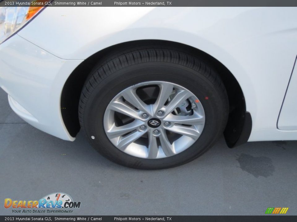 2013 Hyundai Sonata GLS Shimmering White / Camel Photo #10
