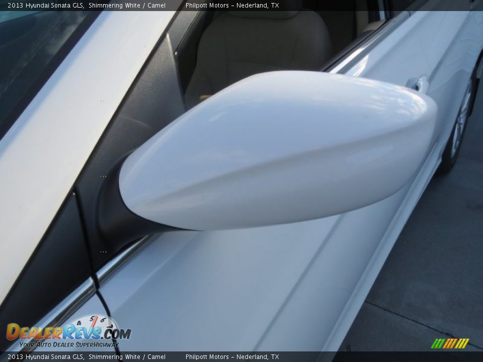 2013 Hyundai Sonata GLS Shimmering White / Camel Photo #11