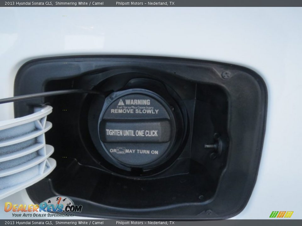 2013 Hyundai Sonata GLS Shimmering White / Camel Photo #12