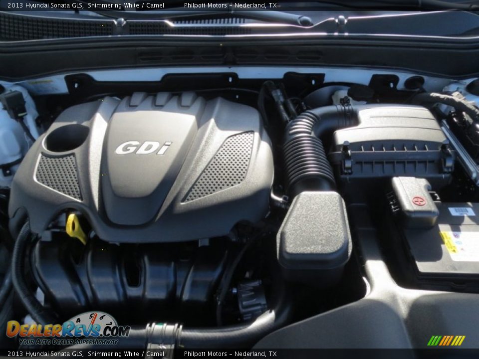 2013 Hyundai Sonata GLS Shimmering White / Camel Photo #15