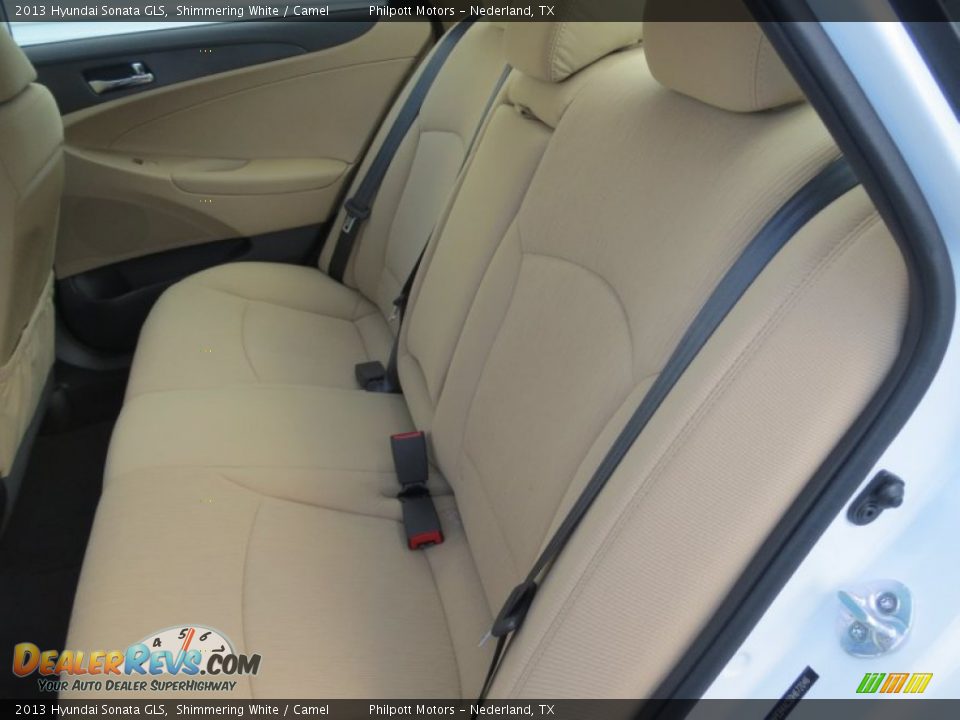 2013 Hyundai Sonata GLS Shimmering White / Camel Photo #18