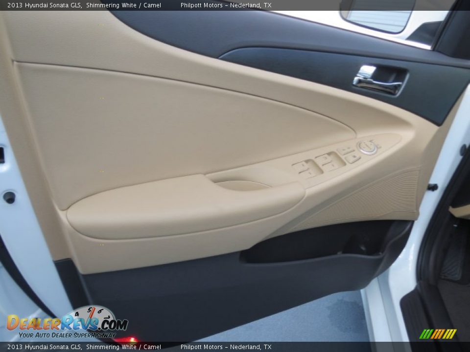 2013 Hyundai Sonata GLS Shimmering White / Camel Photo #19