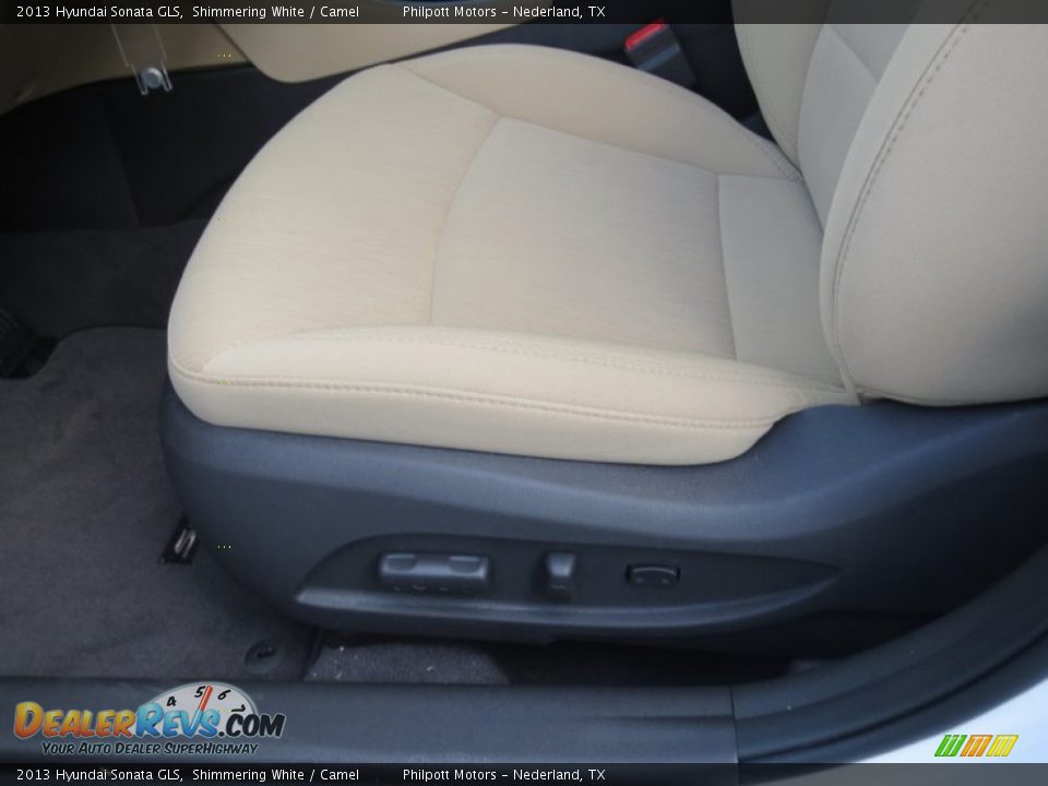 2013 Hyundai Sonata GLS Shimmering White / Camel Photo #22