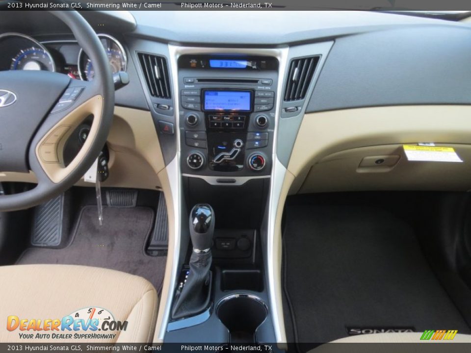 2013 Hyundai Sonata GLS Shimmering White / Camel Photo #24