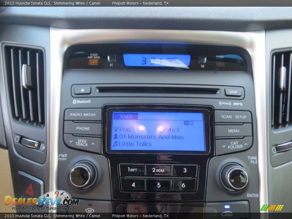 2013 Hyundai Sonata GLS Shimmering White / Camel Photo #25