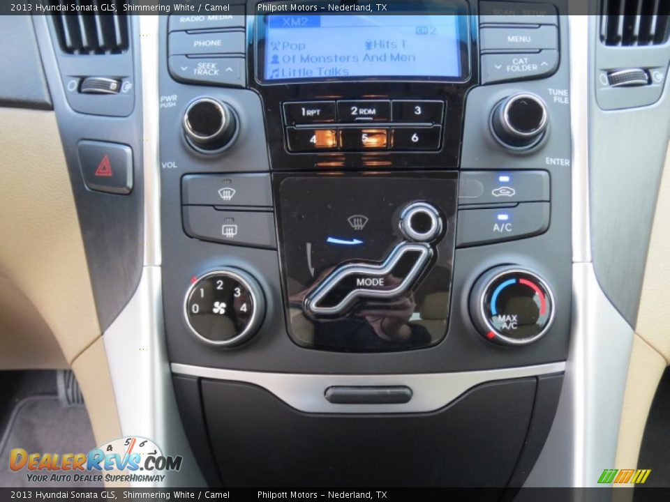 2013 Hyundai Sonata GLS Shimmering White / Camel Photo #26