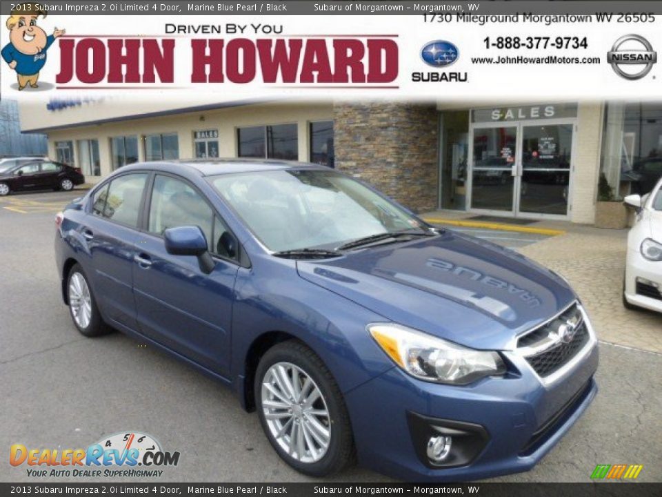 2013 Subaru Impreza 2.0i Limited 4 Door Marine Blue Pearl / Black Photo #1