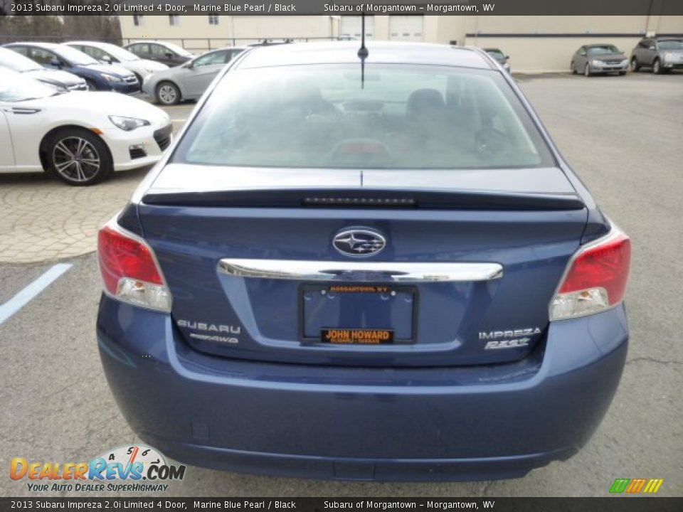 2013 Subaru Impreza 2.0i Limited 4 Door Marine Blue Pearl / Black Photo #6