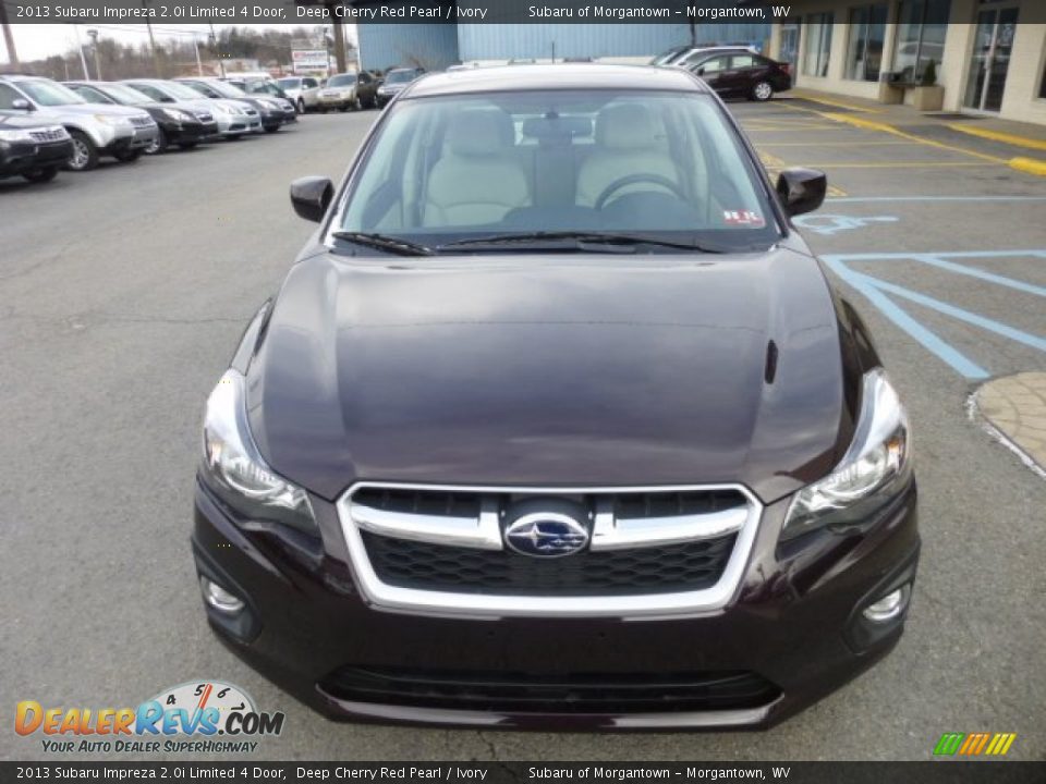 2013 Subaru Impreza 2.0i Limited 4 Door Deep Cherry Red Pearl / Ivory Photo #2