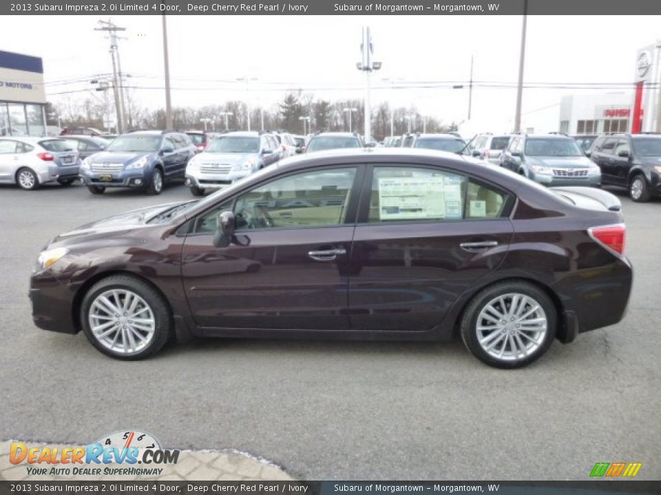 Deep Cherry Red Pearl 2013 Subaru Impreza 2.0i Limited 4 Door Photo #4