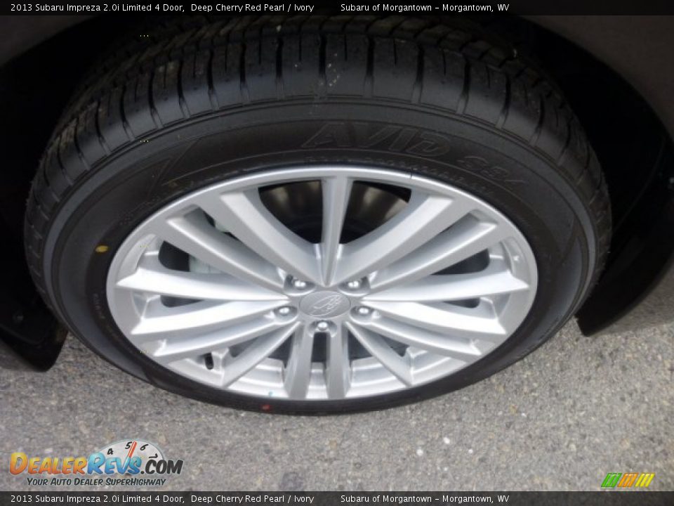 2013 Subaru Impreza 2.0i Limited 4 Door Deep Cherry Red Pearl / Ivory Photo #9
