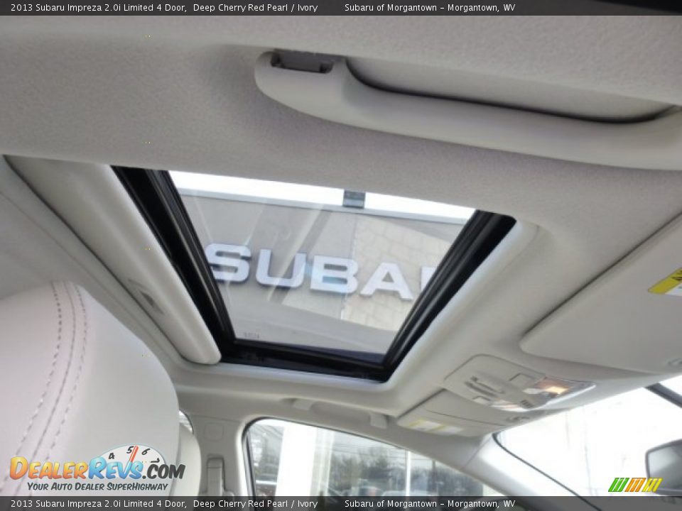 2013 Subaru Impreza 2.0i Limited 4 Door Deep Cherry Red Pearl / Ivory Photo #11
