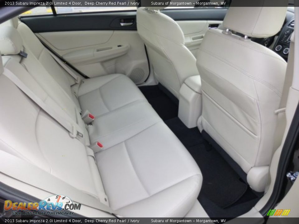 Rear Seat of 2013 Subaru Impreza 2.0i Limited 4 Door Photo #13