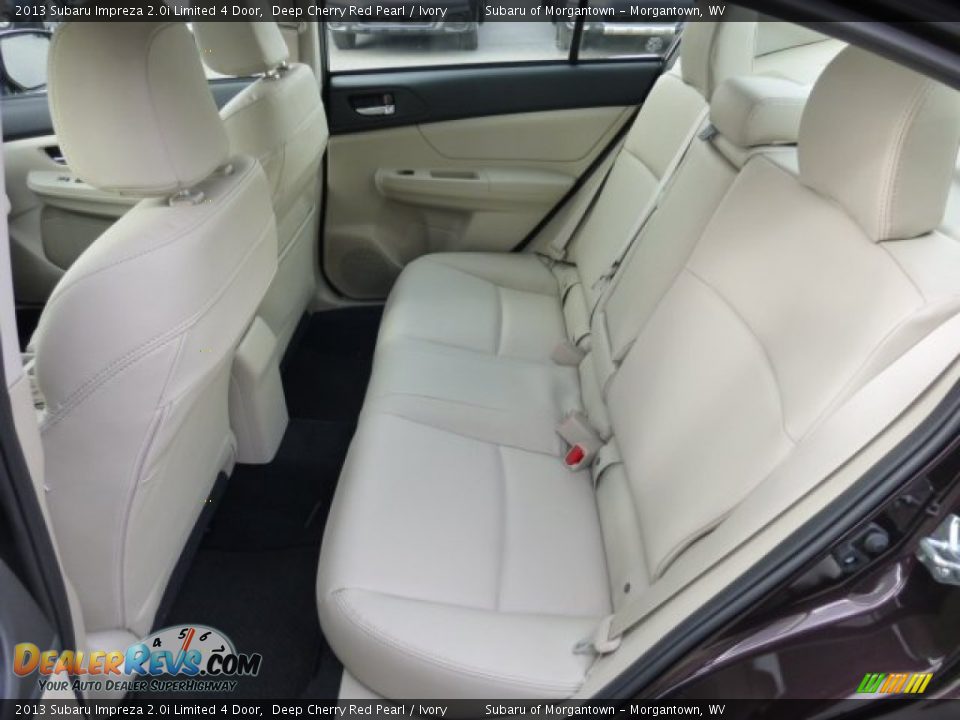 Rear Seat of 2013 Subaru Impreza 2.0i Limited 4 Door Photo #14