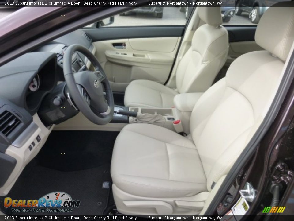 Front Seat of 2013 Subaru Impreza 2.0i Limited 4 Door Photo #16