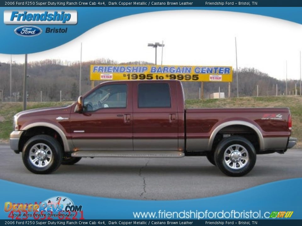 2006 Ford F250 Super Duty King Ranch Crew Cab 4x4 Dark Copper Metallic / Castano Brown Leather Photo #1