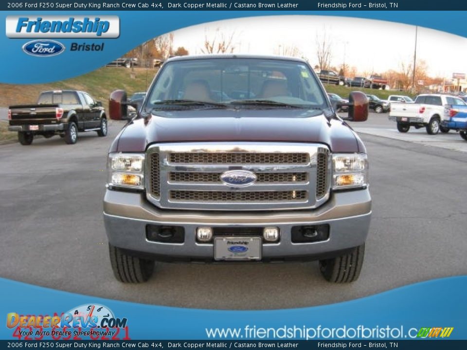 2006 Ford F250 Super Duty King Ranch Crew Cab 4x4 Dark Copper Metallic / Castano Brown Leather Photo #4