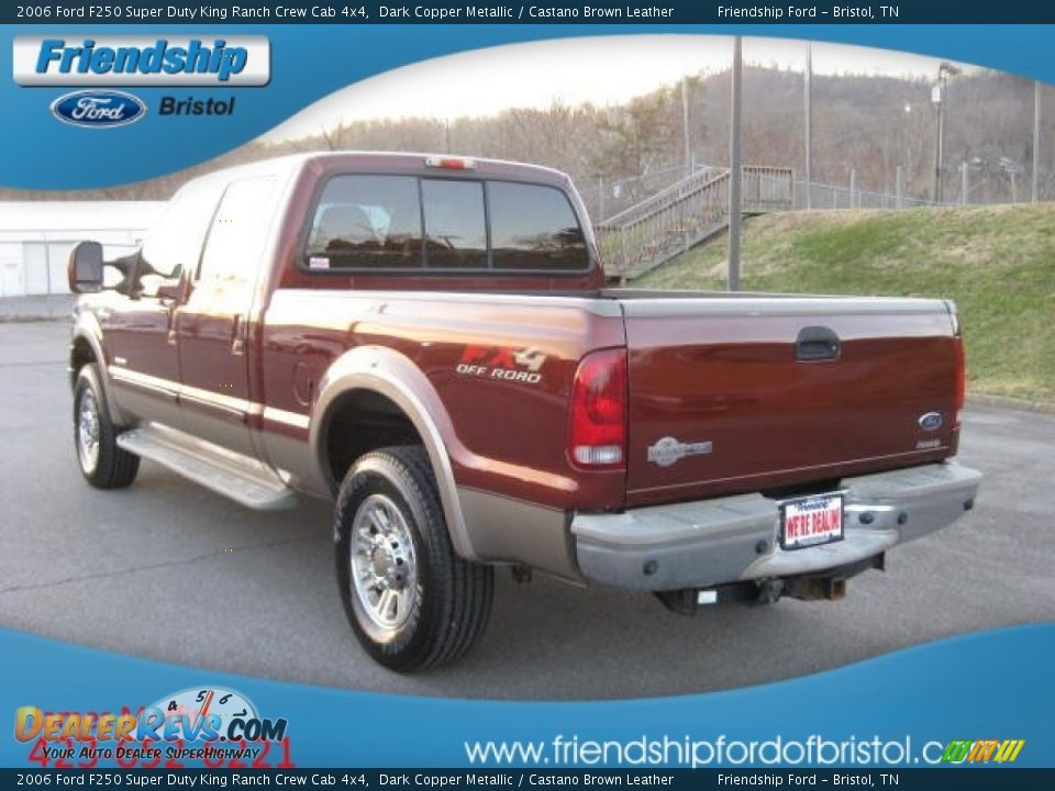 2006 Ford F250 Super Duty King Ranch Crew Cab 4x4 Dark Copper Metallic / Castano Brown Leather Photo #9