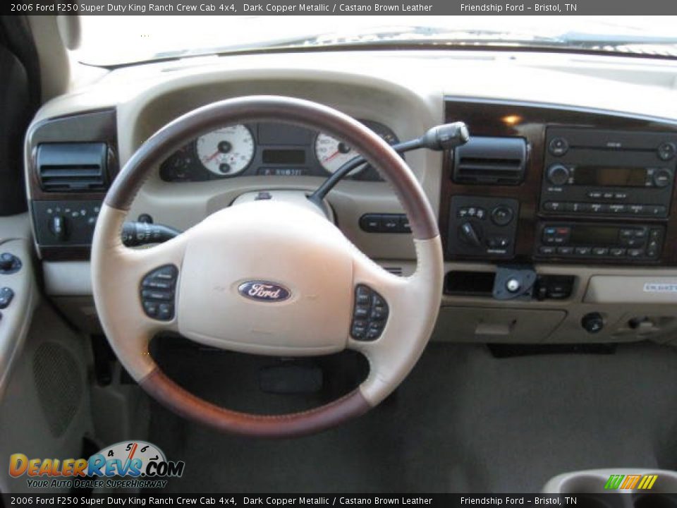 2006 Ford F250 Super Duty King Ranch Crew Cab 4x4 Dark Copper Metallic / Castano Brown Leather Photo #25