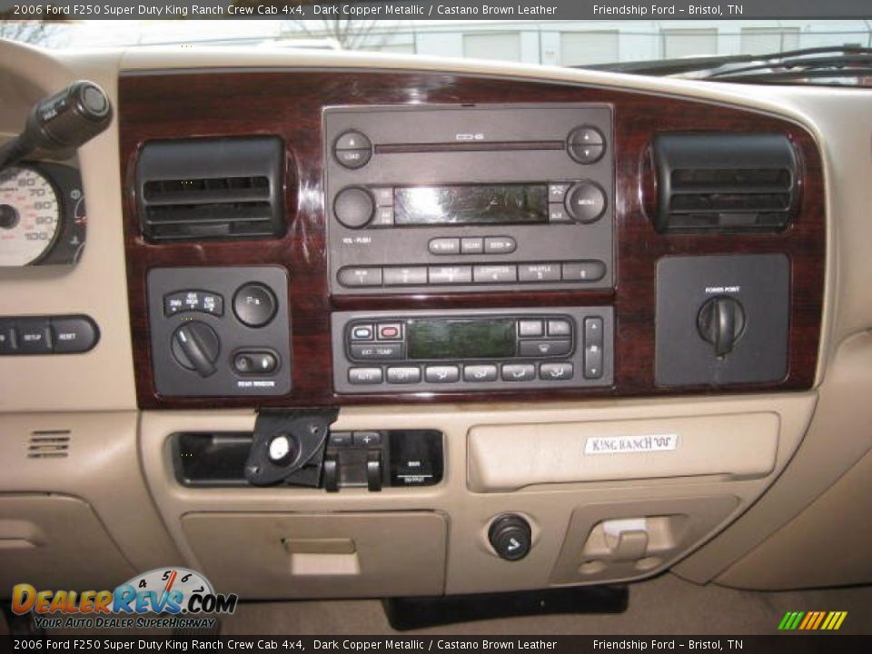 2006 Ford F250 Super Duty King Ranch Crew Cab 4x4 Dark Copper Metallic / Castano Brown Leather Photo #26