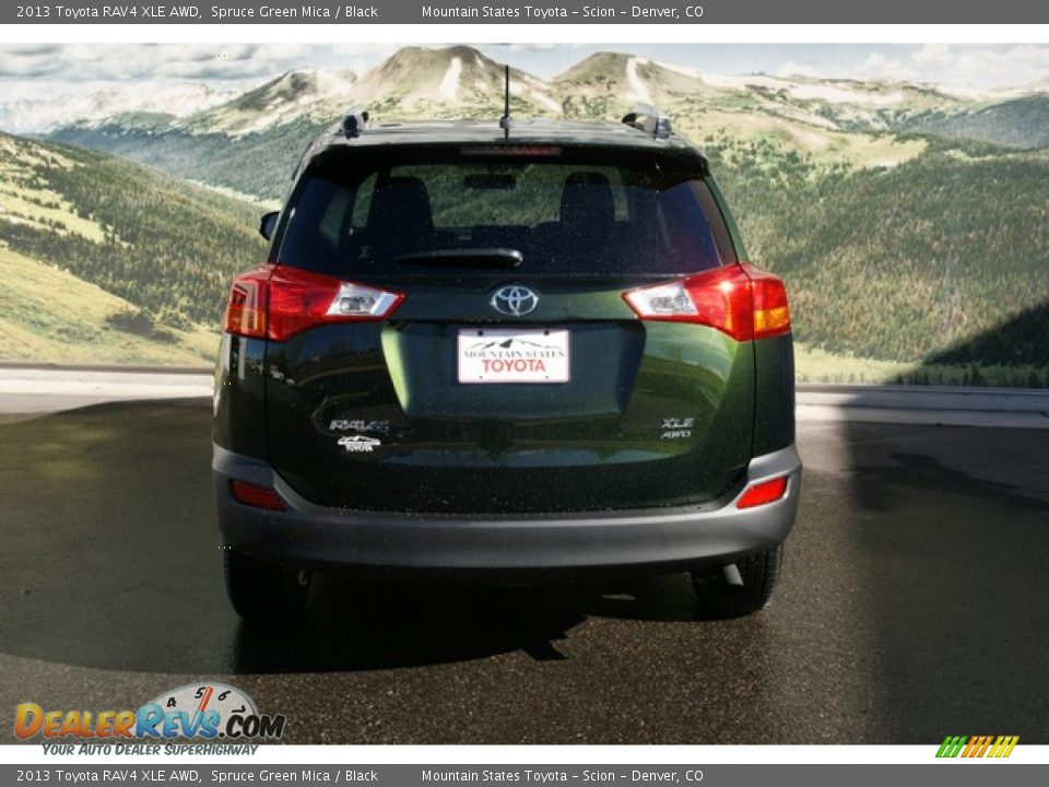 2013 Toyota RAV4 XLE AWD Spruce Green Mica / Black Photo #4
