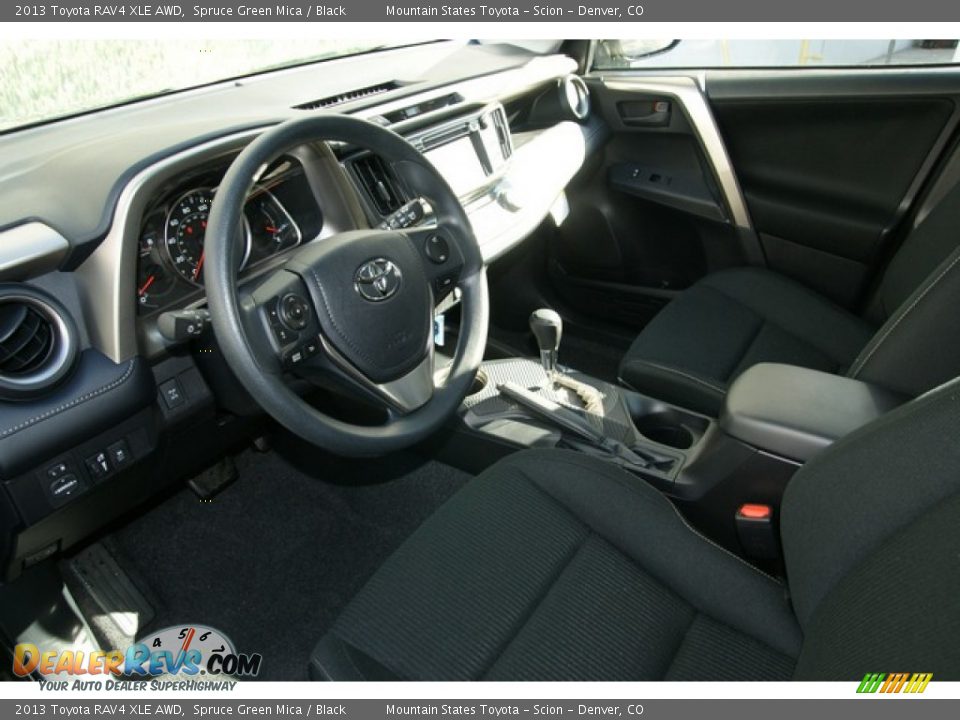 Black Interior - 2013 Toyota RAV4 XLE AWD Photo #5