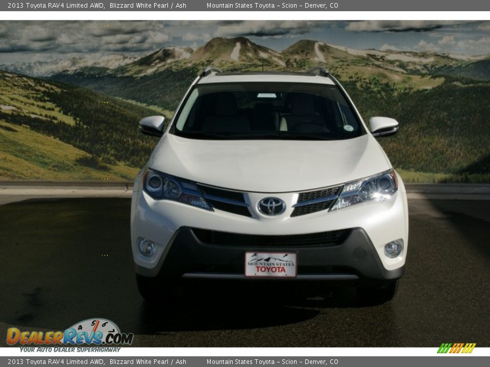 2013 Toyota RAV4 Limited AWD Blizzard White Pearl / Ash Photo #3