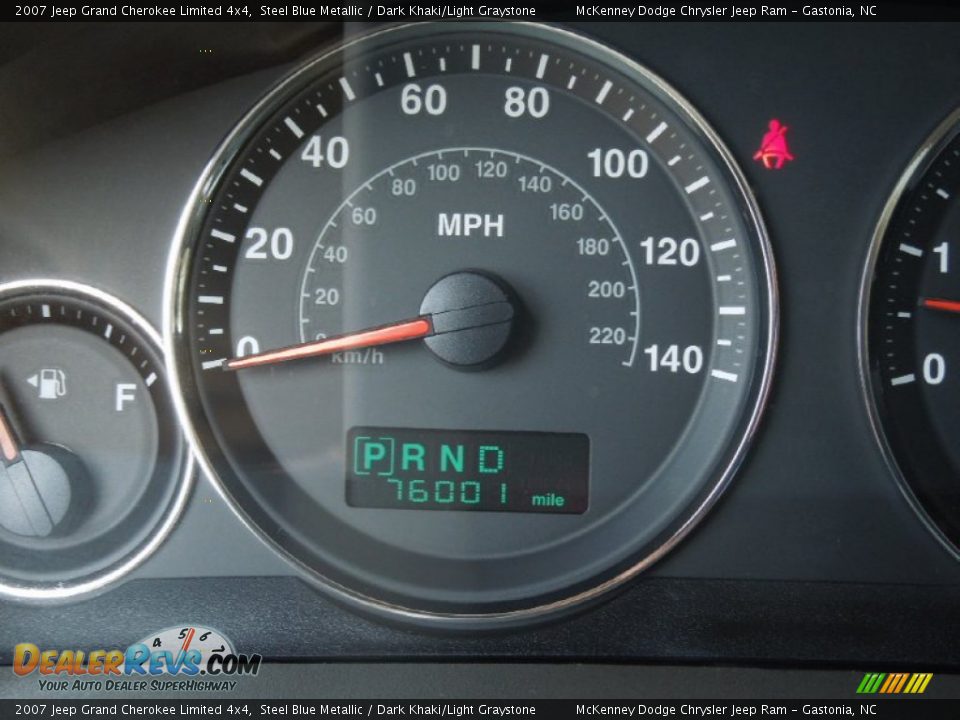 2007 Jeep Grand Cherokee Limited 4x4 Steel Blue Metallic / Dark Khaki/Light Graystone Photo #17