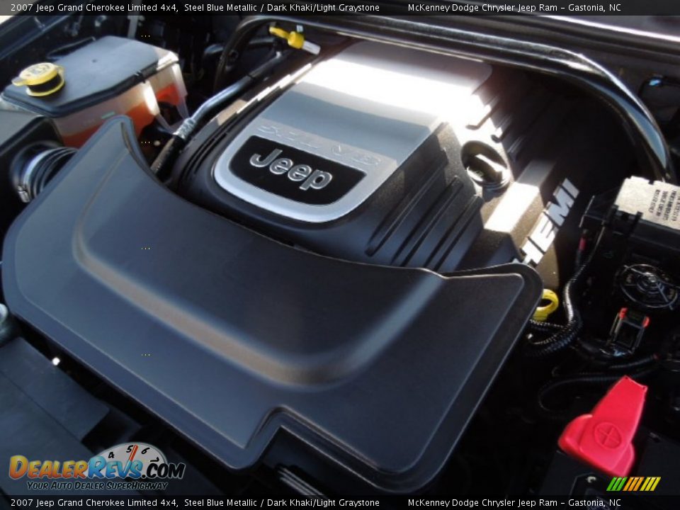 2007 Jeep Grand Cherokee Limited 4x4 Steel Blue Metallic / Dark Khaki/Light Graystone Photo #21