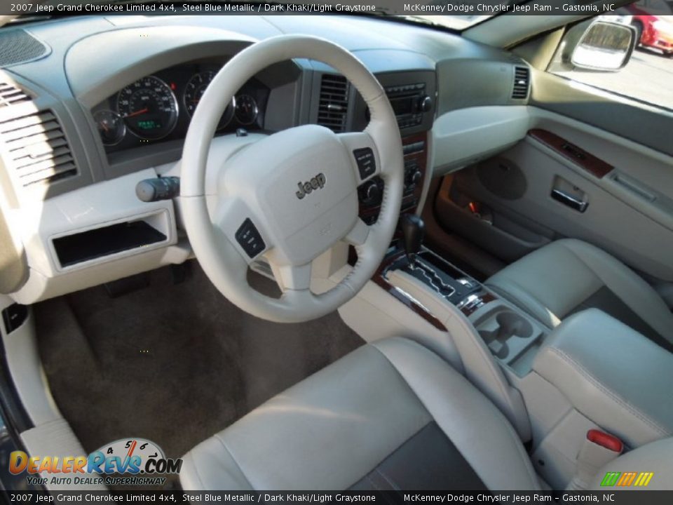 Dark Khaki/Light Graystone Interior - 2007 Jeep Grand Cherokee Limited 4x4 Photo #23