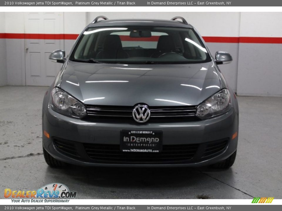 2010 Volkswagen Jetta TDI SportWagen Platinum Grey Metallic / Titan Black Photo #4