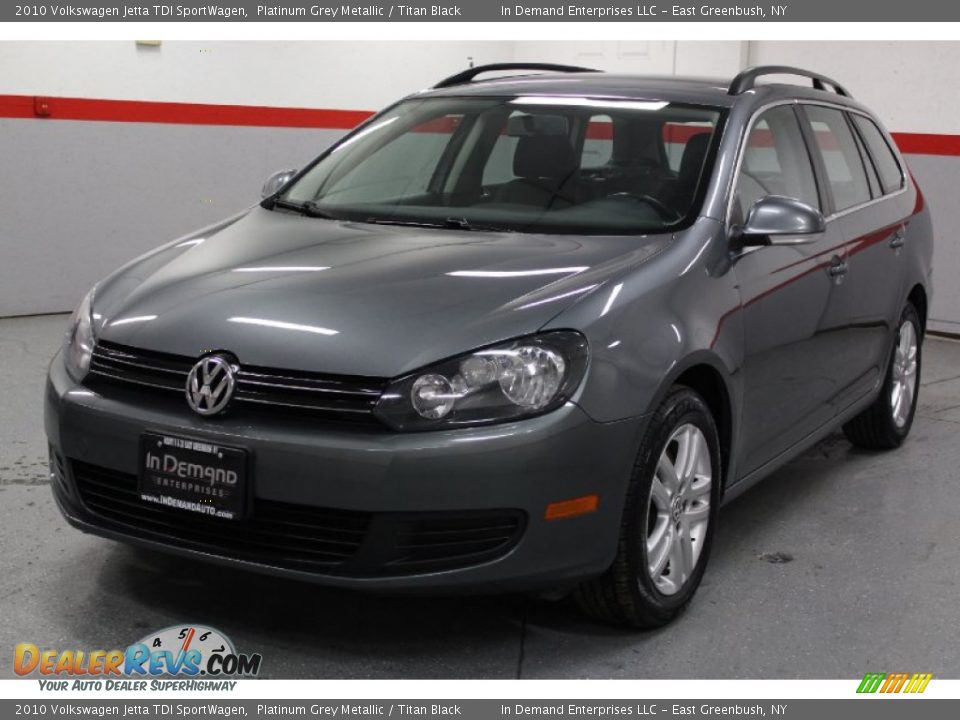 2010 Volkswagen Jetta TDI SportWagen Platinum Grey Metallic / Titan Black Photo #5