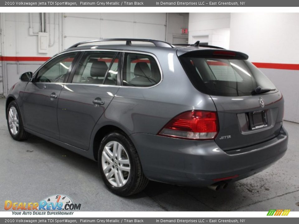 2010 Volkswagen Jetta TDI SportWagen Platinum Grey Metallic / Titan Black Photo #10