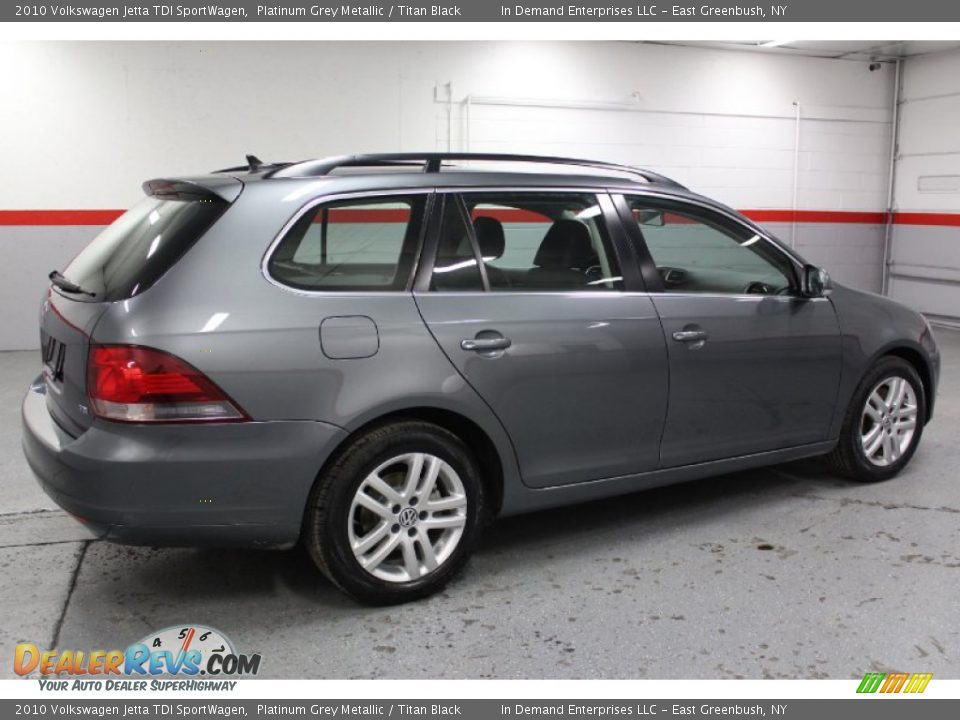 2010 Volkswagen Jetta TDI SportWagen Platinum Grey Metallic / Titan Black Photo #15