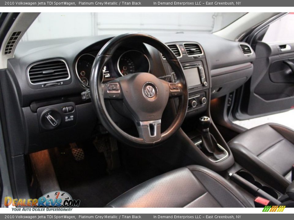 Titan Black Interior - 2010 Volkswagen Jetta TDI SportWagen Photo #36