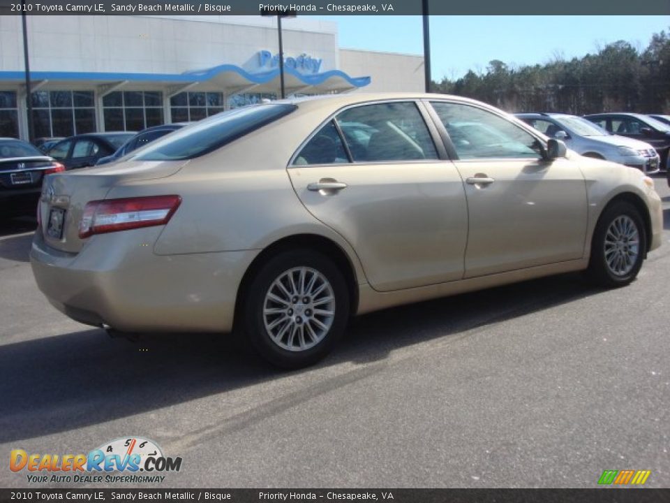 2010 Toyota Camry LE Sandy Beach Metallic / Bisque Photo #5