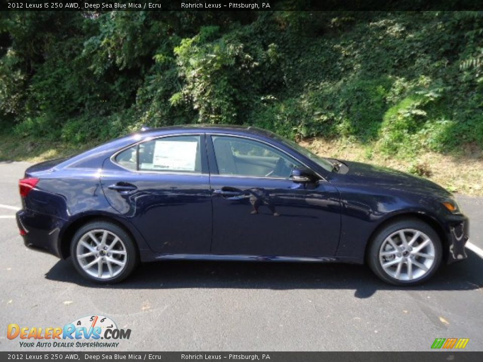 Deep Sea Blue Mica 2012 Lexus IS 250 AWD Photo #5