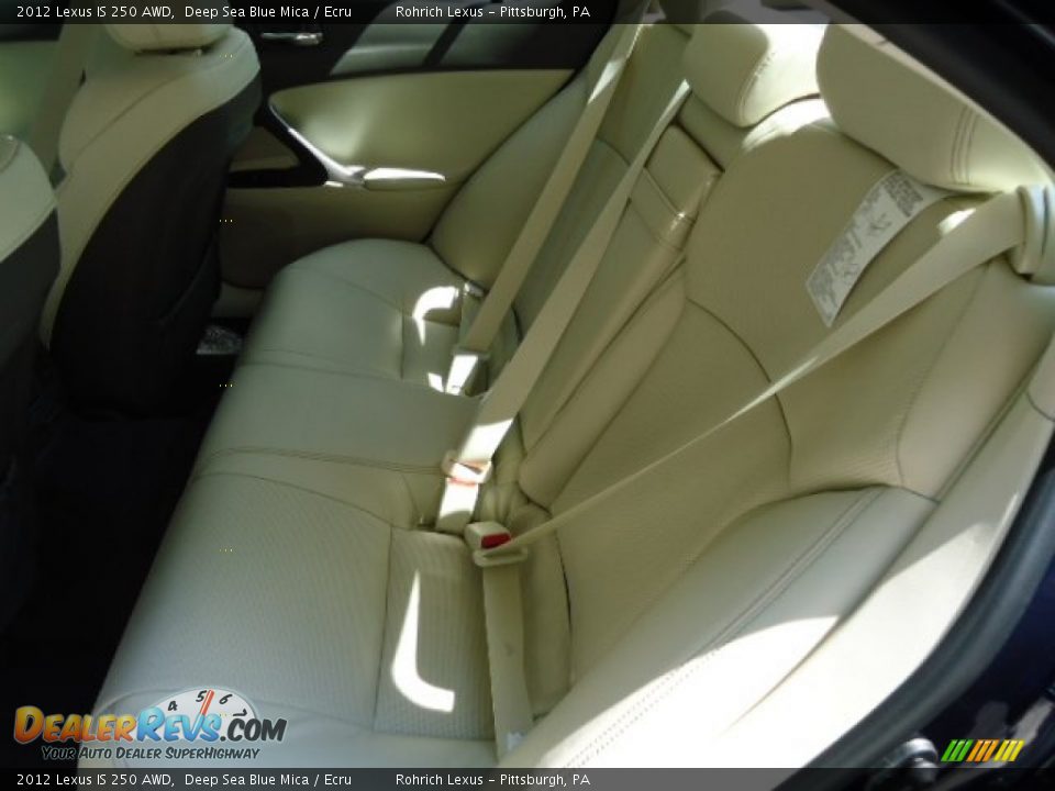 2012 Lexus IS 250 AWD Deep Sea Blue Mica / Ecru Photo #11