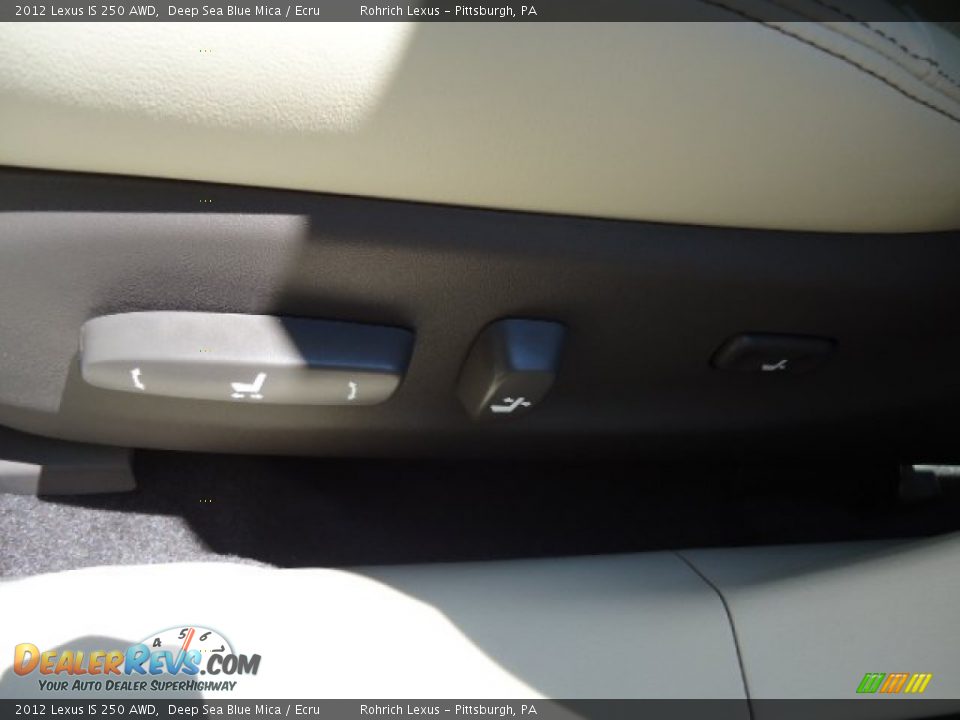 2012 Lexus IS 250 AWD Deep Sea Blue Mica / Ecru Photo #15