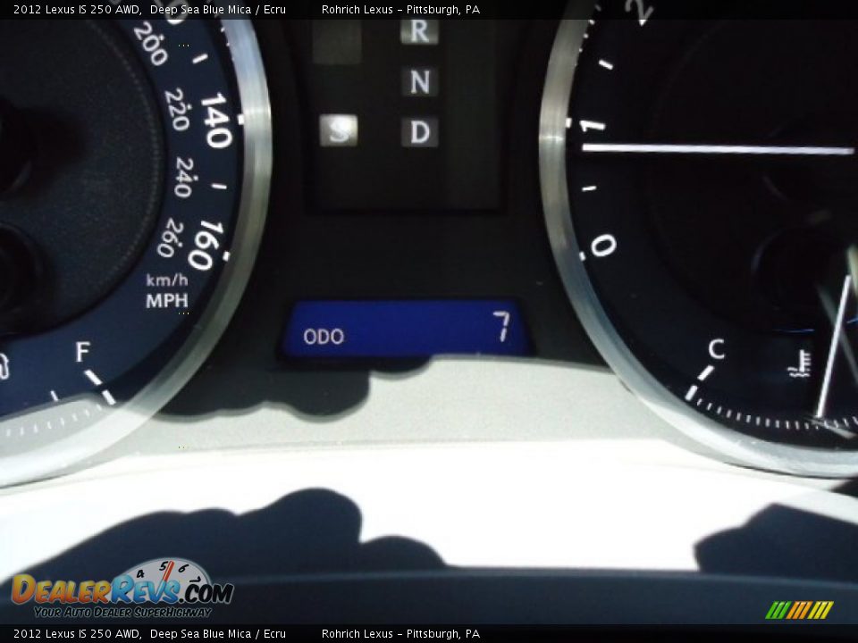 2012 Lexus IS 250 AWD Deep Sea Blue Mica / Ecru Photo #20