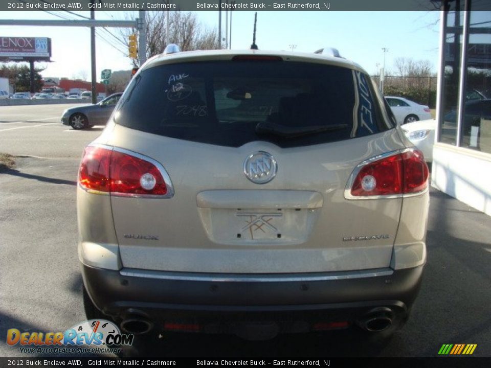 2012 Buick Enclave AWD Gold Mist Metallic / Cashmere Photo #5