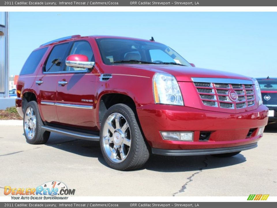2011 Cadillac Escalade Luxury Infrared Tincoat / Cashmere/Cocoa Photo #2