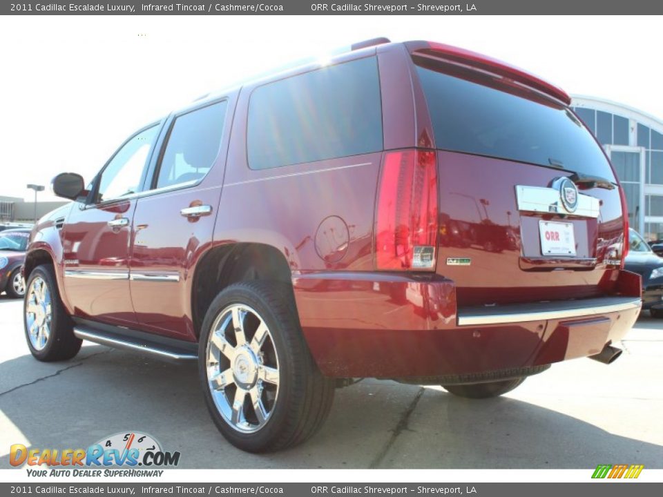 2011 Cadillac Escalade Luxury Infrared Tincoat / Cashmere/Cocoa Photo #3