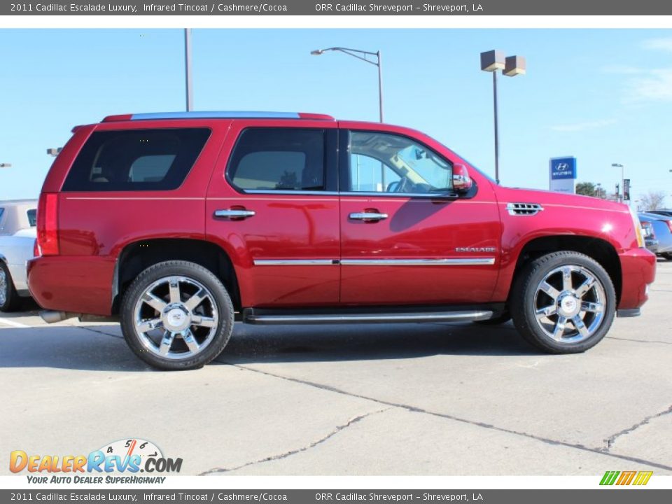 2011 Cadillac Escalade Luxury Infrared Tincoat / Cashmere/Cocoa Photo #6